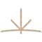 Ekena Millwork Alberta Smooth Timber Gable Bracket, Douglas Fir, 84"W x 49"H x 1 1/2"D x 3 1/2"F, 14/12 Pitch GBW084X49X0204ALB00SDF - alternate 1